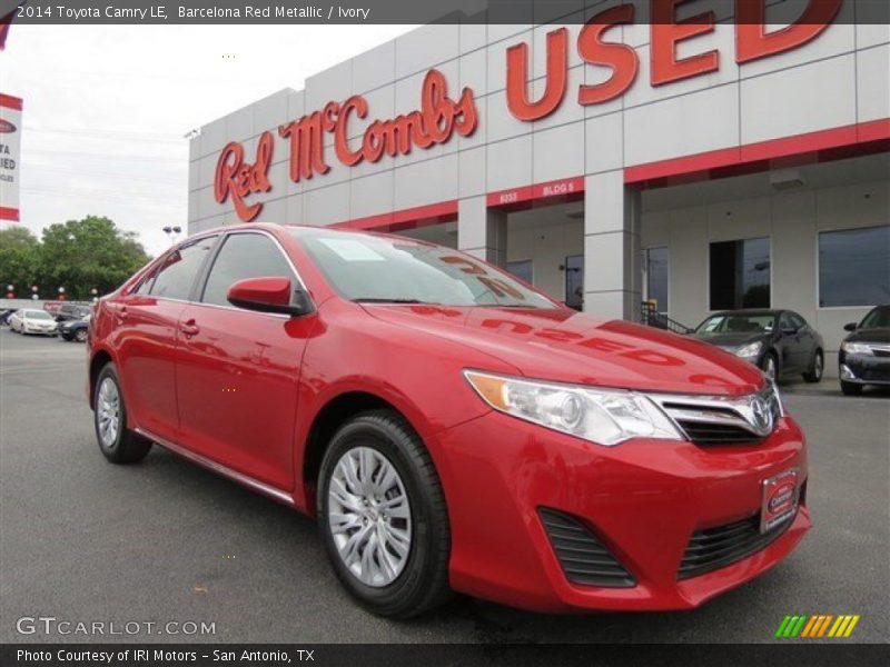 Barcelona Red Metallic / Ivory 2014 Toyota Camry LE