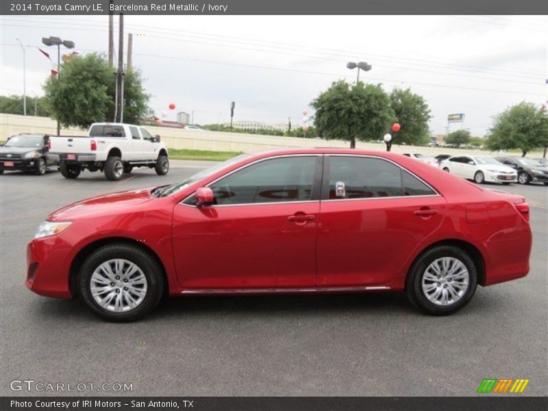 Barcelona Red Metallic / Ivory 2014 Toyota Camry LE
