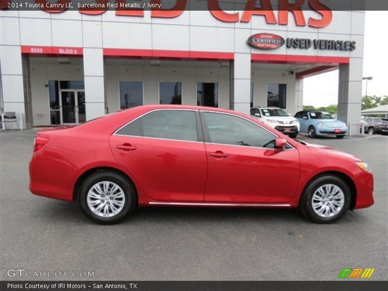 Barcelona Red Metallic / Ivory 2014 Toyota Camry LE