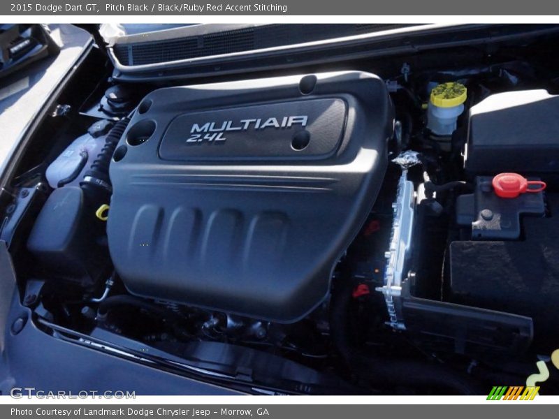 Pitch Black / Black/Ruby Red Accent Stitching 2015 Dodge Dart GT