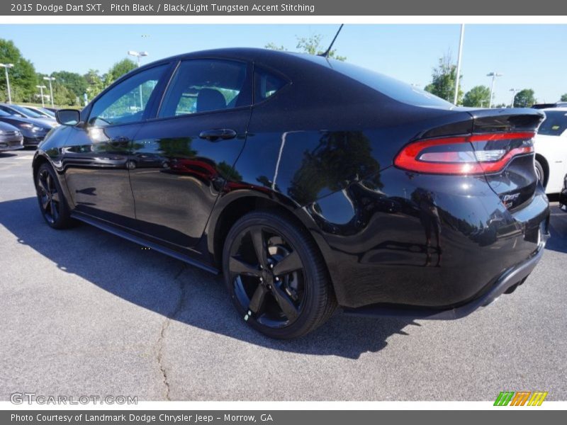 Pitch Black / Black/Light Tungsten Accent Stitching 2015 Dodge Dart SXT