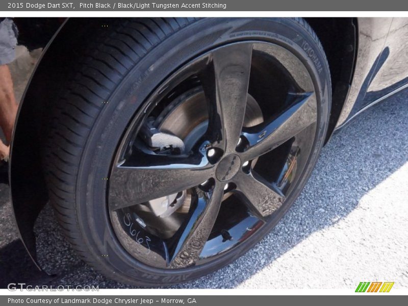 Pitch Black / Black/Light Tungsten Accent Stitching 2015 Dodge Dart SXT