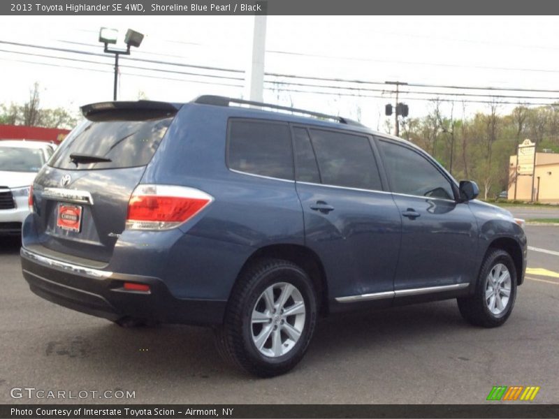 Shoreline Blue Pearl / Black 2013 Toyota Highlander SE 4WD