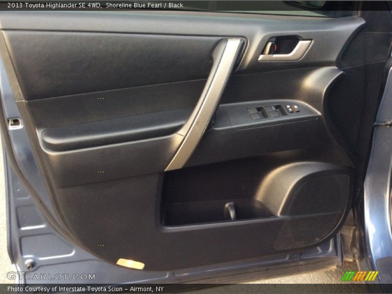 Shoreline Blue Pearl / Black 2013 Toyota Highlander SE 4WD