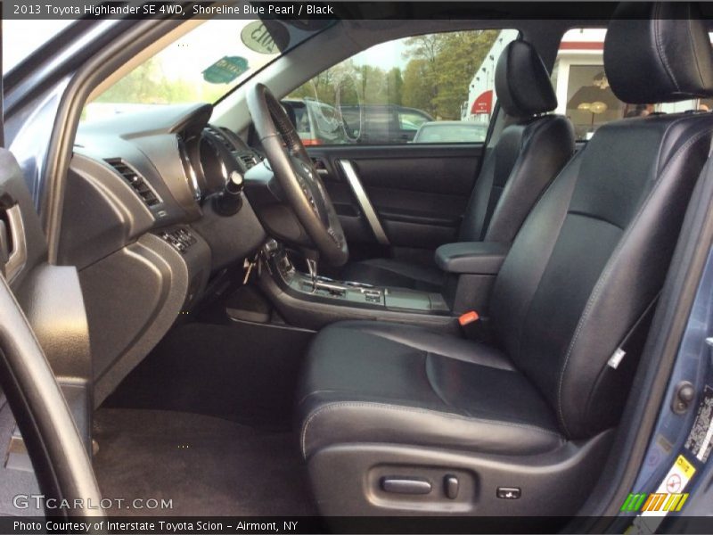Shoreline Blue Pearl / Black 2013 Toyota Highlander SE 4WD