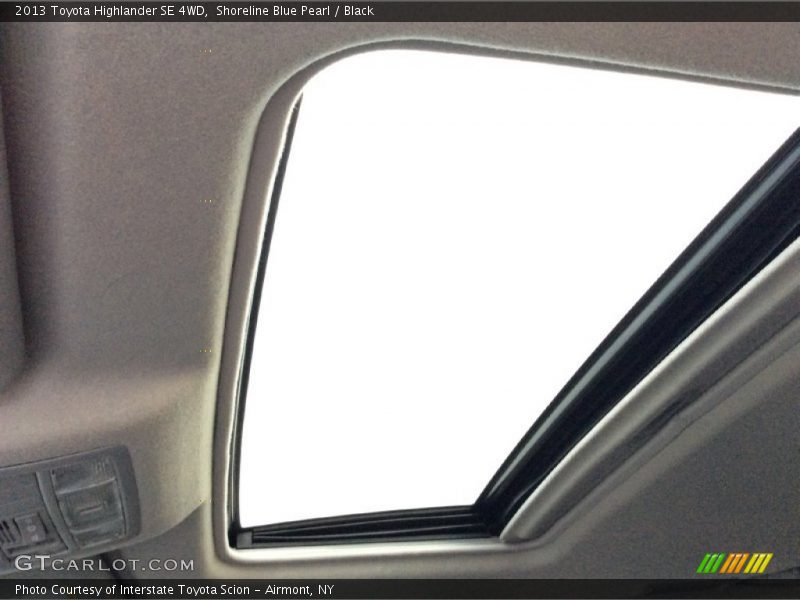 Shoreline Blue Pearl / Black 2013 Toyota Highlander SE 4WD