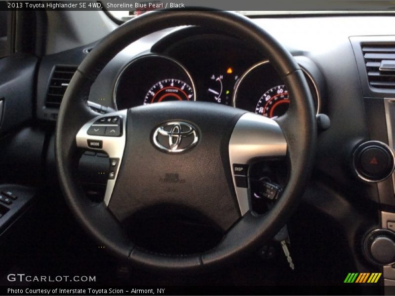 Shoreline Blue Pearl / Black 2013 Toyota Highlander SE 4WD