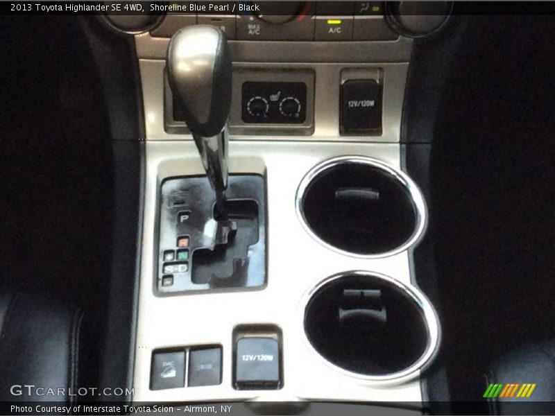 Shoreline Blue Pearl / Black 2013 Toyota Highlander SE 4WD