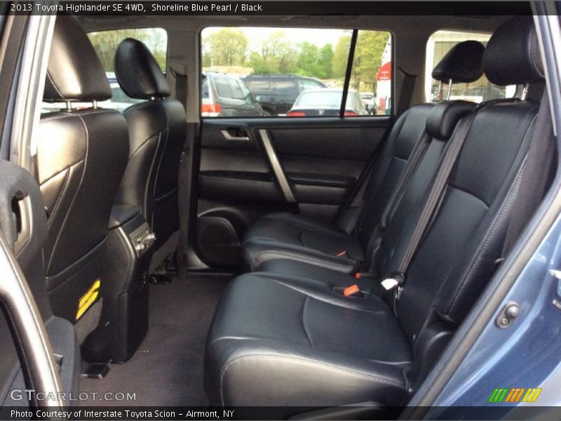 Shoreline Blue Pearl / Black 2013 Toyota Highlander SE 4WD