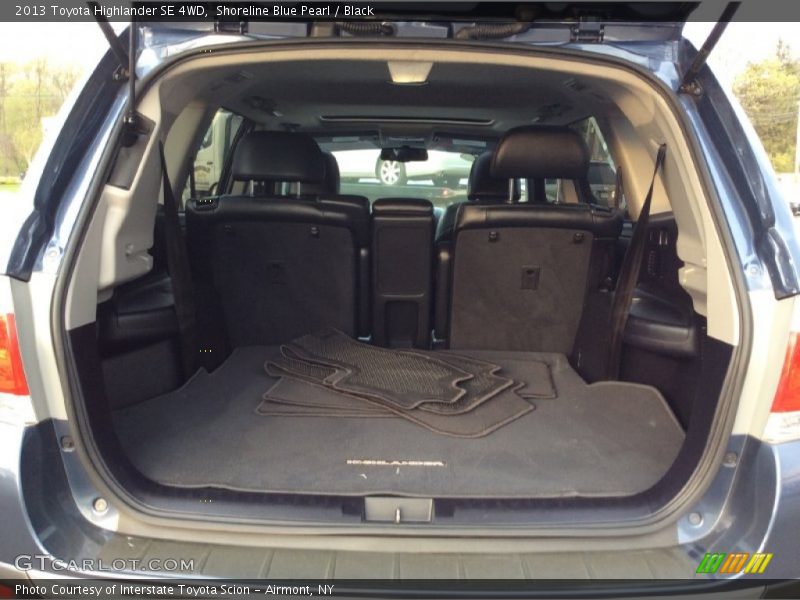 Shoreline Blue Pearl / Black 2013 Toyota Highlander SE 4WD