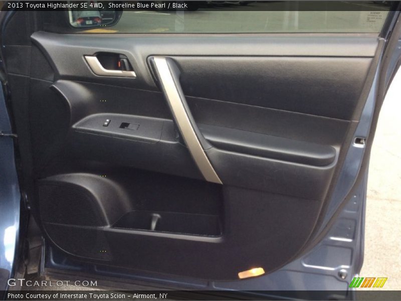 Shoreline Blue Pearl / Black 2013 Toyota Highlander SE 4WD