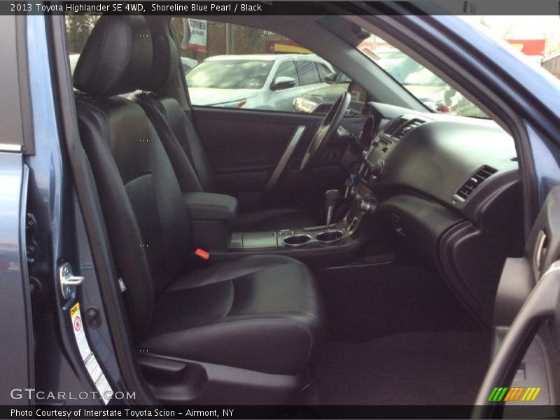 Shoreline Blue Pearl / Black 2013 Toyota Highlander SE 4WD