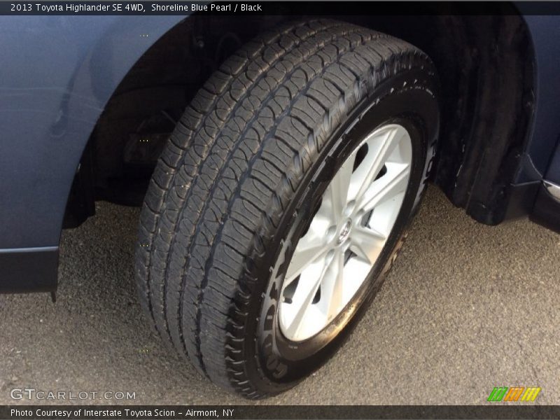 Shoreline Blue Pearl / Black 2013 Toyota Highlander SE 4WD