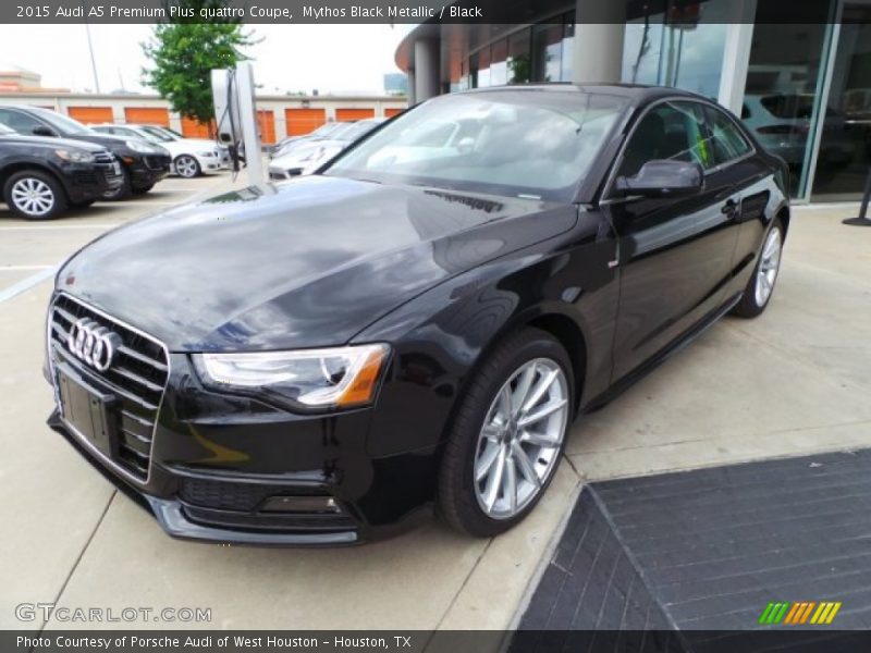 Mythos Black Metallic / Black 2015 Audi A5 Premium Plus quattro Coupe