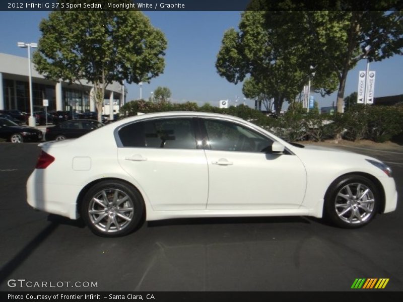 Moonlight White / Graphite 2012 Infiniti G 37 S Sport Sedan