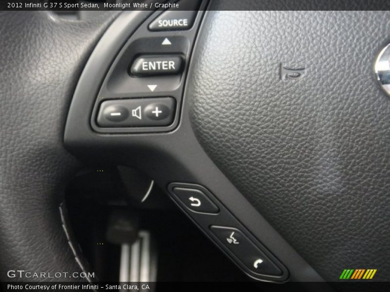 Moonlight White / Graphite 2012 Infiniti G 37 S Sport Sedan