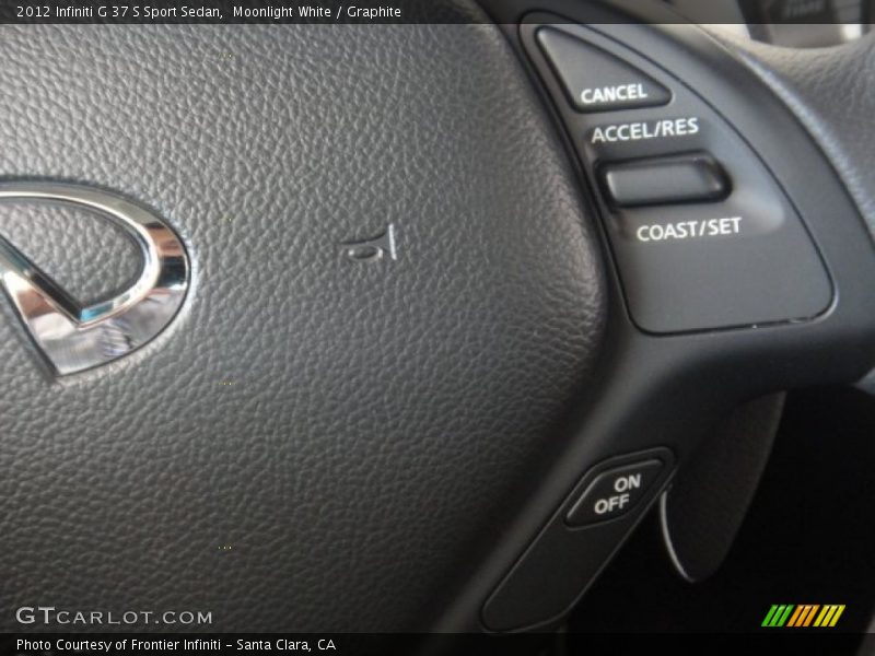 Moonlight White / Graphite 2012 Infiniti G 37 S Sport Sedan