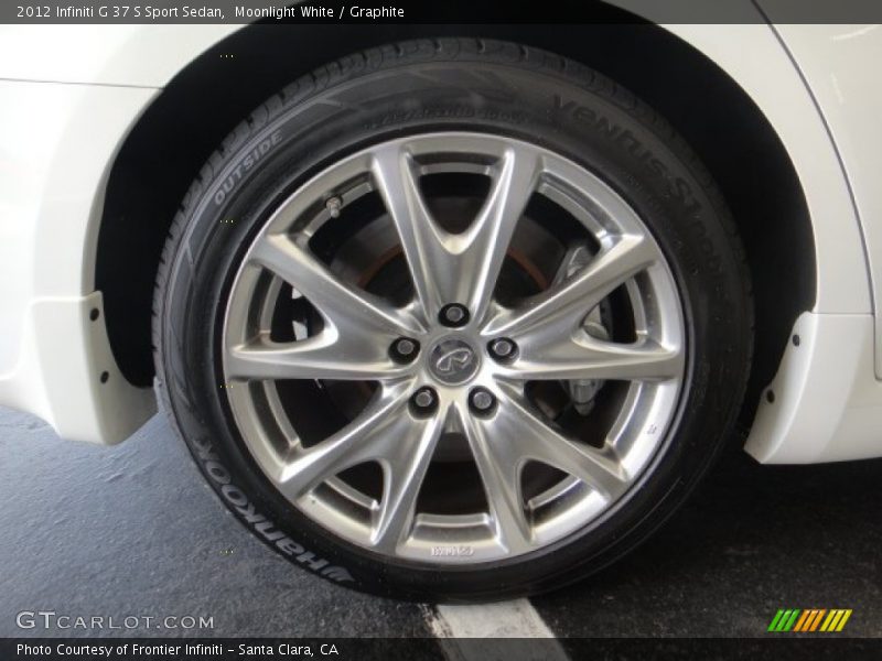 Moonlight White / Graphite 2012 Infiniti G 37 S Sport Sedan