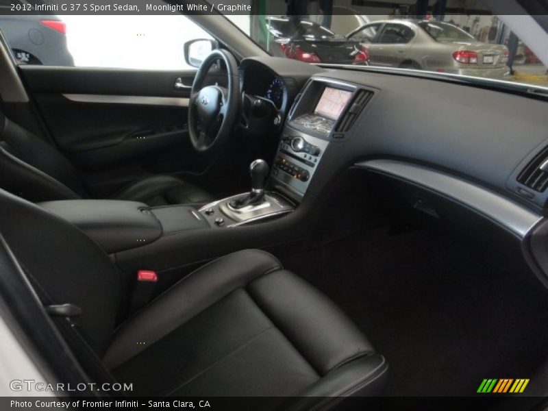 Moonlight White / Graphite 2012 Infiniti G 37 S Sport Sedan