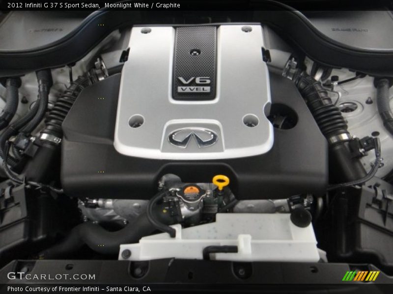 Moonlight White / Graphite 2012 Infiniti G 37 S Sport Sedan