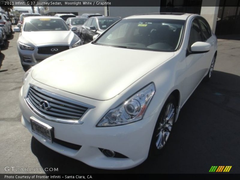 Moonlight White / Graphite 2011 Infiniti G 37 Journey Sedan