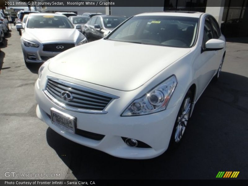 Moonlight White / Graphite 2011 Infiniti G 37 Journey Sedan