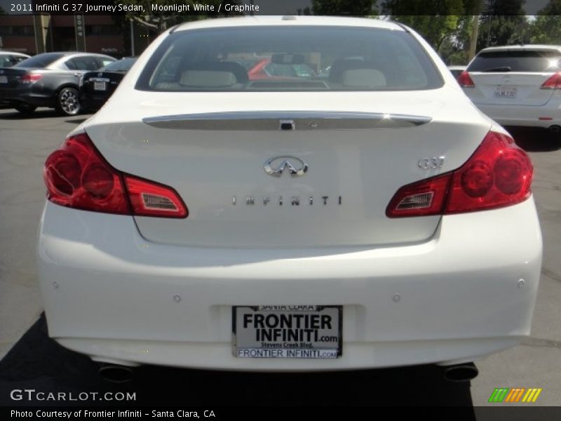 Moonlight White / Graphite 2011 Infiniti G 37 Journey Sedan