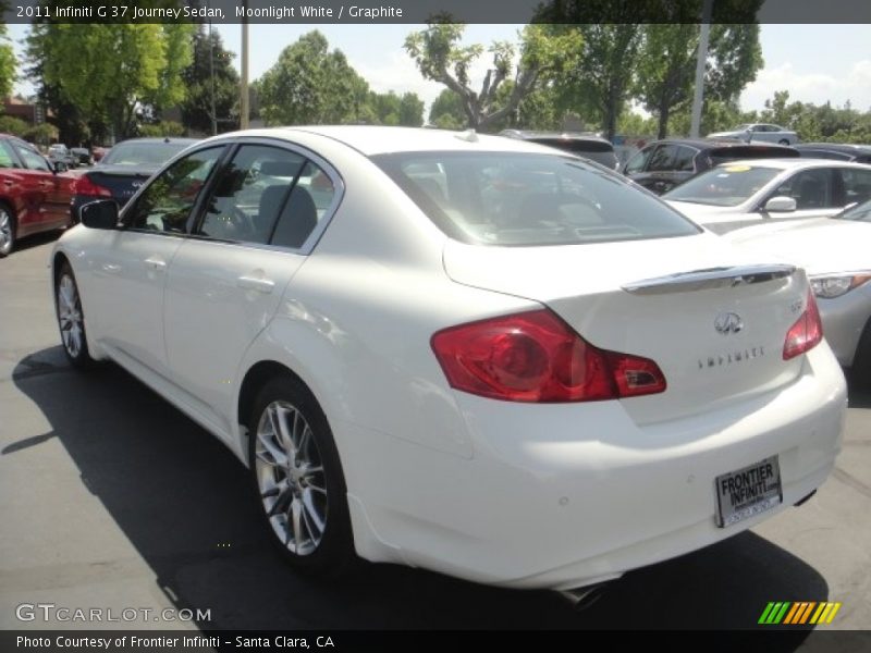 Moonlight White / Graphite 2011 Infiniti G 37 Journey Sedan