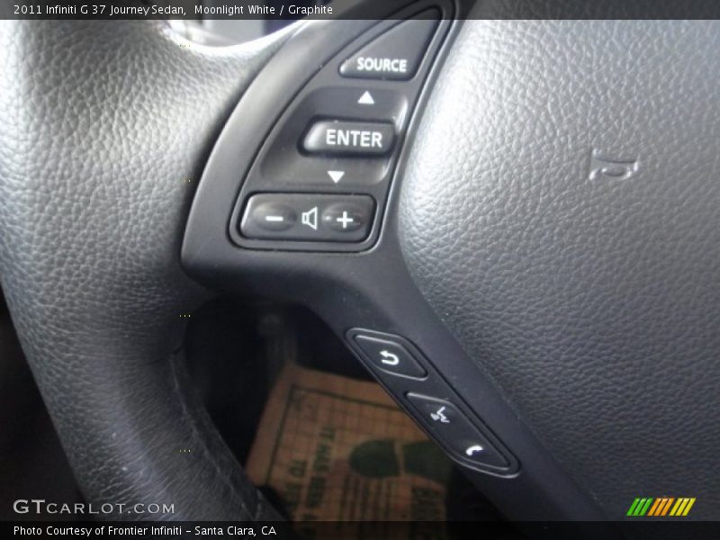 Moonlight White / Graphite 2011 Infiniti G 37 Journey Sedan