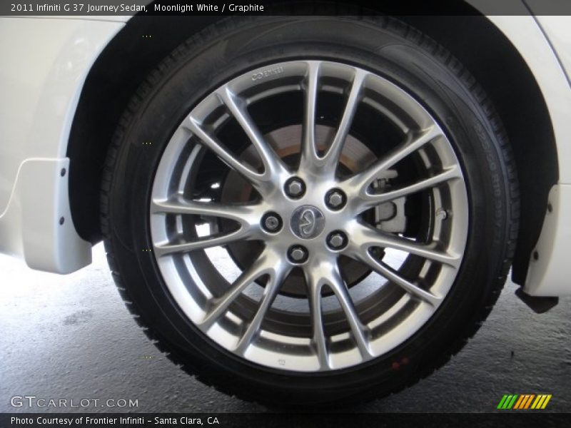 Moonlight White / Graphite 2011 Infiniti G 37 Journey Sedan