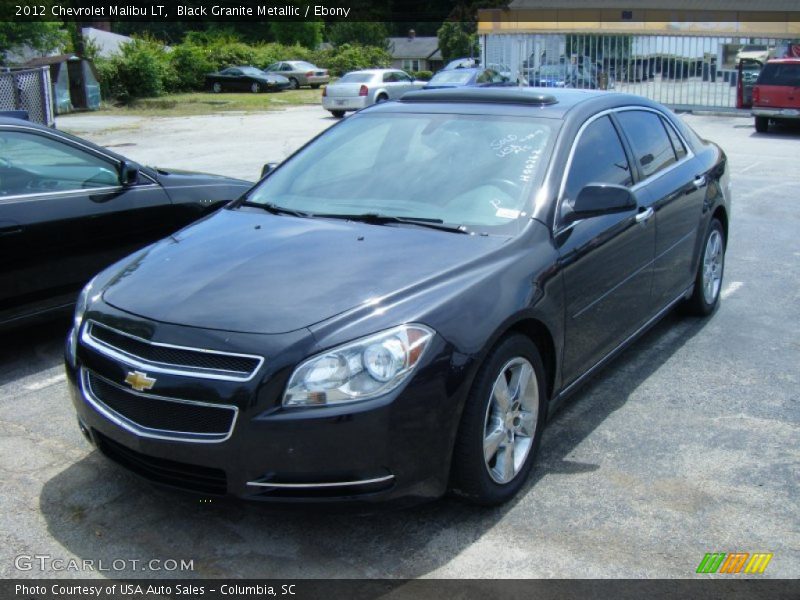 Black Granite Metallic / Ebony 2012 Chevrolet Malibu LT