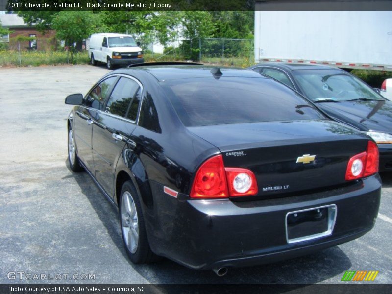 Black Granite Metallic / Ebony 2012 Chevrolet Malibu LT