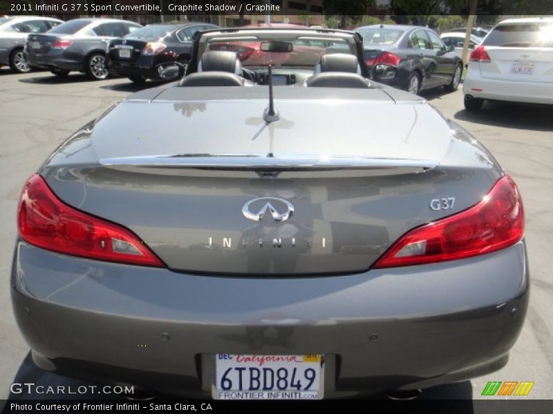 Graphite Shadow / Graphite 2011 Infiniti G 37 S Sport Convertible