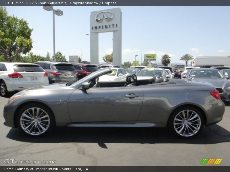 Graphite Shadow / Graphite 2011 Infiniti G 37 S Sport Convertible