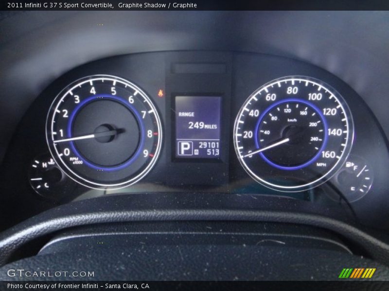 Graphite Shadow / Graphite 2011 Infiniti G 37 S Sport Convertible