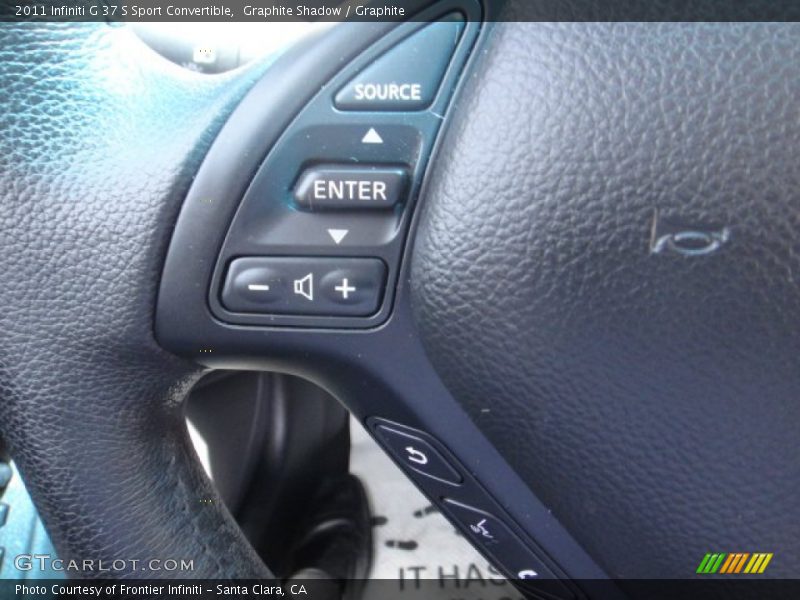 Graphite Shadow / Graphite 2011 Infiniti G 37 S Sport Convertible