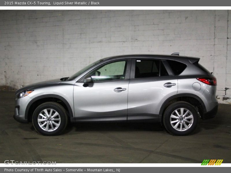 Liquid Silver Metallic / Black 2015 Mazda CX-5 Touring