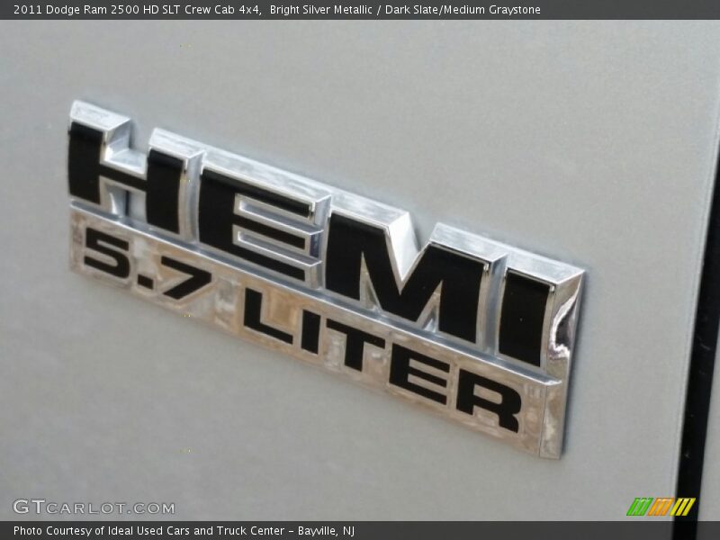 Bright Silver Metallic / Dark Slate/Medium Graystone 2011 Dodge Ram 2500 HD SLT Crew Cab 4x4