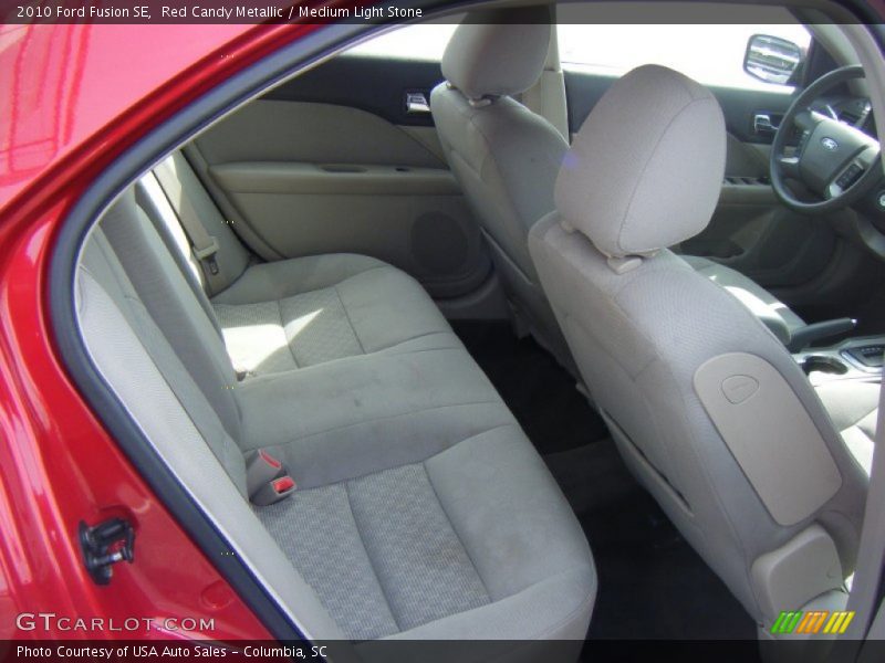 Red Candy Metallic / Medium Light Stone 2010 Ford Fusion SE