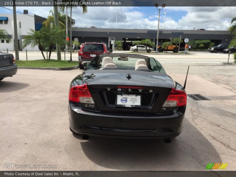 Black / Soverign Hide Calcite Leather/Off Black 2011 Volvo C70 T5