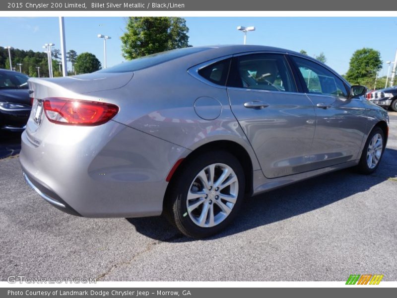 Billet Silver Metallic / Black/Linen 2015 Chrysler 200 Limited