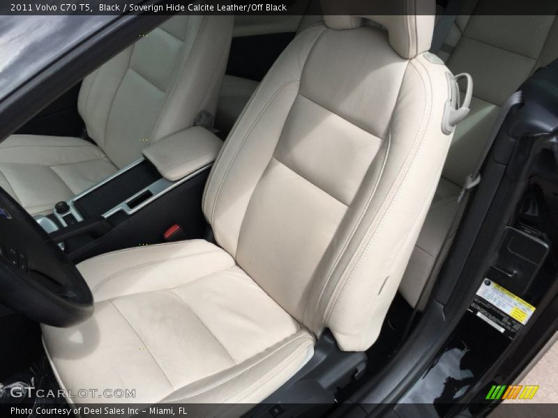 Black / Soverign Hide Calcite Leather/Off Black 2011 Volvo C70 T5