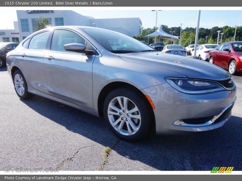Billet Silver Metallic / Black/Linen 2015 Chrysler 200 Limited