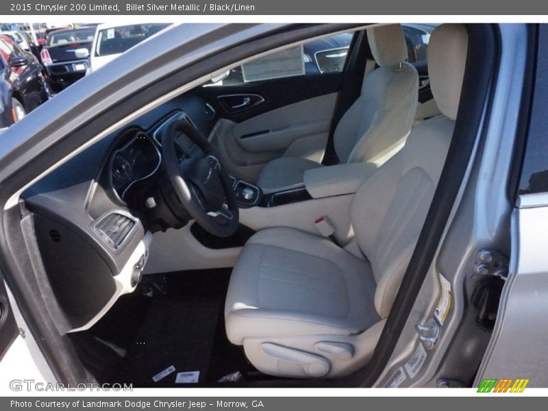 Billet Silver Metallic / Black/Linen 2015 Chrysler 200 Limited