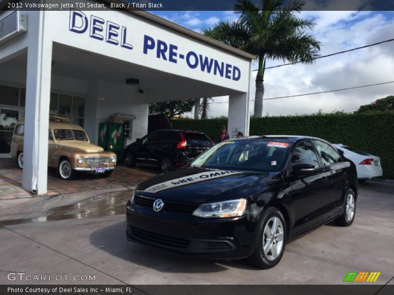 Black / Titan Black 2012 Volkswagen Jetta TDI Sedan