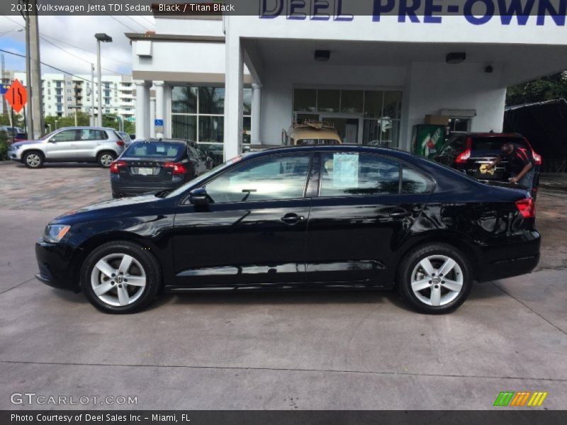 Black / Titan Black 2012 Volkswagen Jetta TDI Sedan
