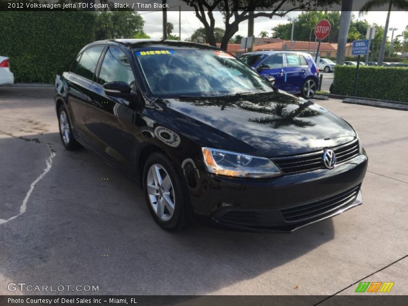 Black / Titan Black 2012 Volkswagen Jetta TDI Sedan