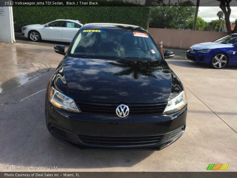 Black / Titan Black 2012 Volkswagen Jetta TDI Sedan