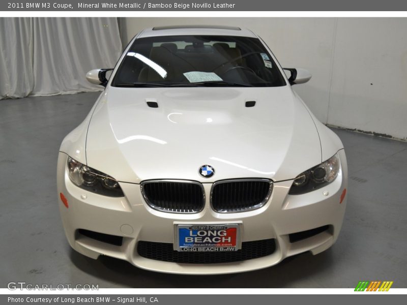 Mineral White Metallic / Bamboo Beige Novillo Leather 2011 BMW M3 Coupe