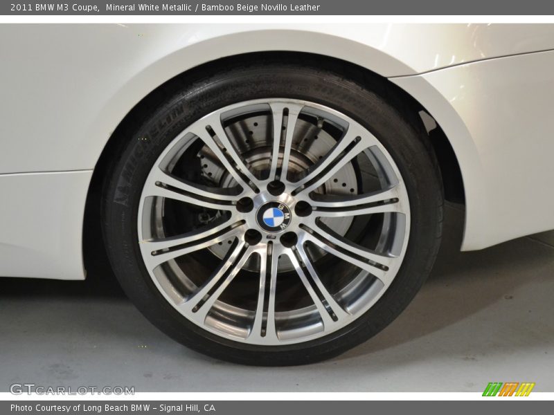 Mineral White Metallic / Bamboo Beige Novillo Leather 2011 BMW M3 Coupe